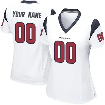 Houston Texans Custom Gray Inverted Legend Jersey - Bluefink